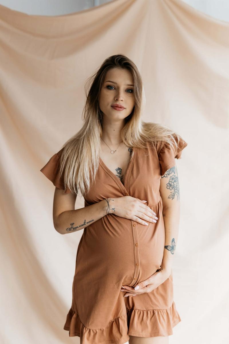 Koszula nocna do karmienia piersią