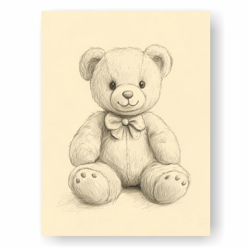 Rysowanie misia dla dzieci