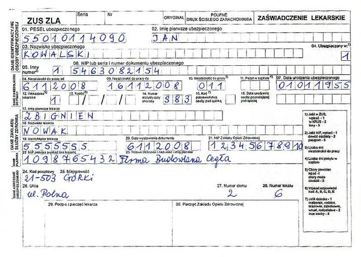 Zasady przyznawania zwolnienia lekarskiego dla ojców