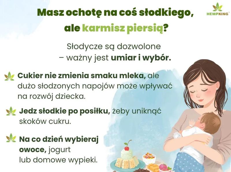 Cukier a karmienie piersią: Jak słodkie pokusy wpływają na zdrowie mamy i maluszka?
